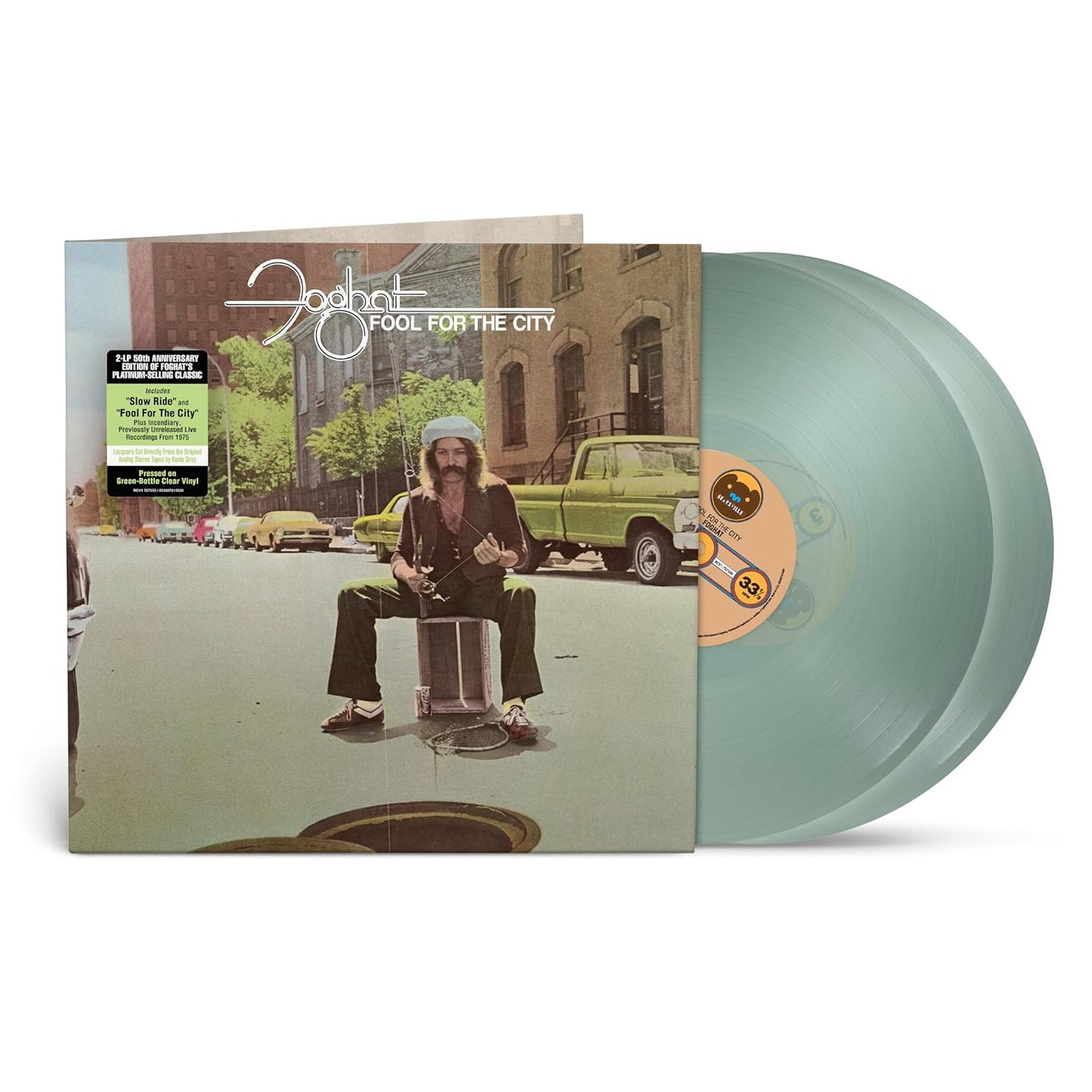 Foghat - Fool for the City - 50TH Anniversary - Green Bottle Clear Vinyl - 2XLP