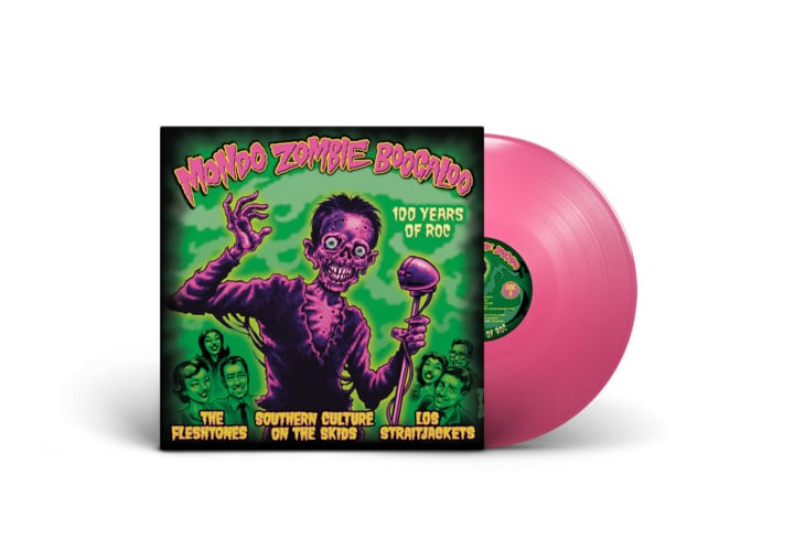 Mondo Zombie Boogaloo - Los Straitjackets/Southern Culture on the Skids/Fleshtones - Pink Vinyl - LP