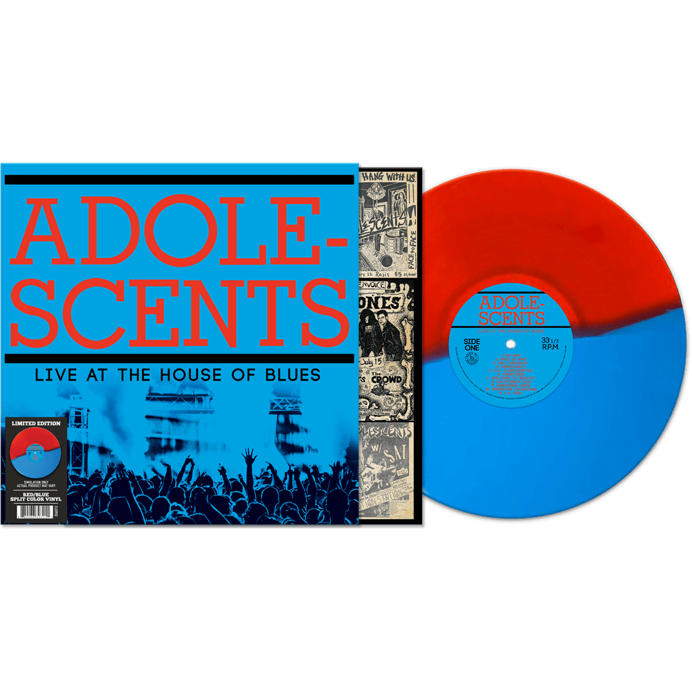 Adolescents - Live at the House of Blues - Red/Blue Split - LP