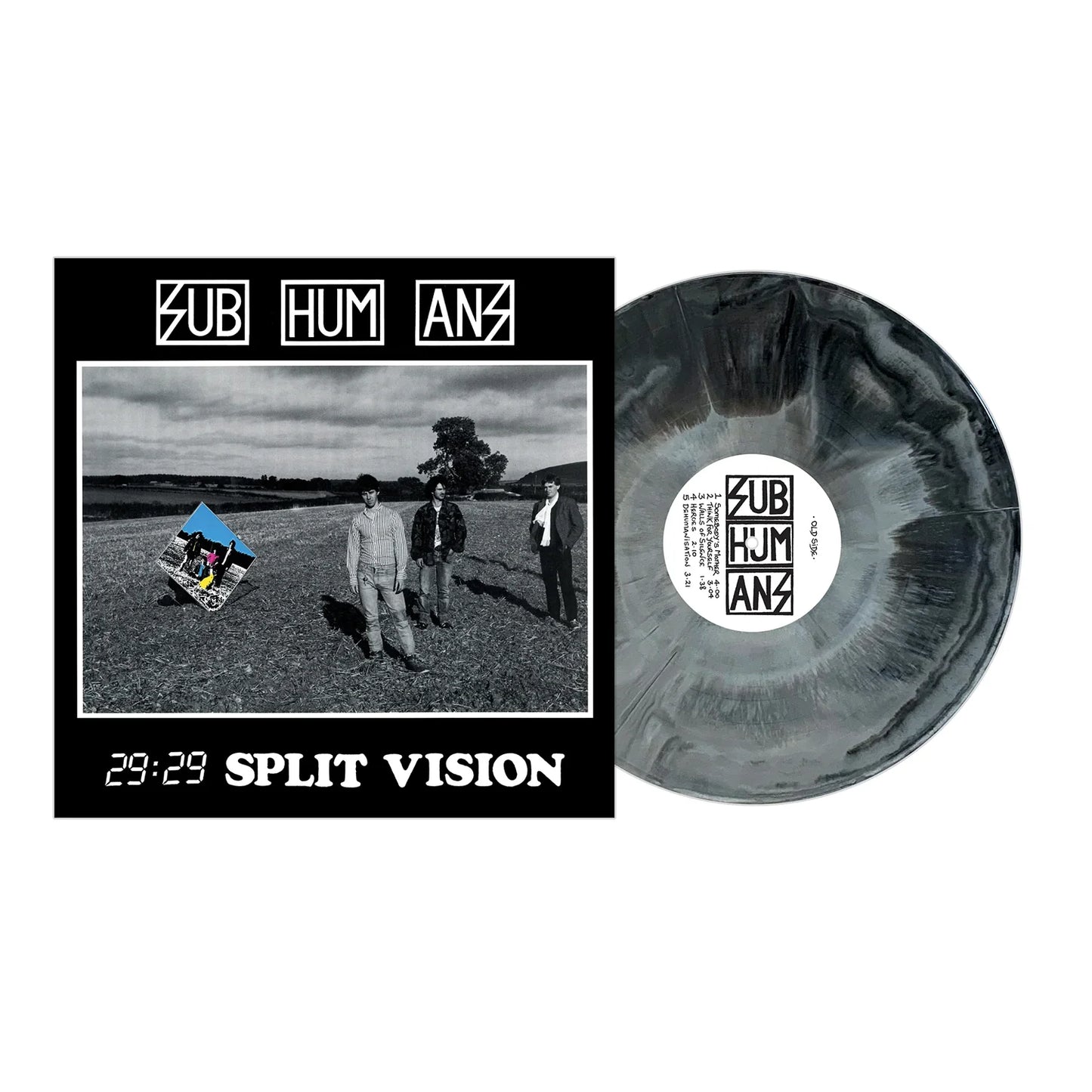 Subhumans - 29:29 Split Vision White & Black Galaxy Vinyl - LP