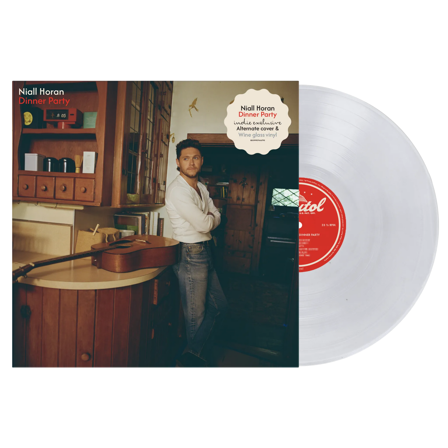 Niall Horan - Dinner Party- Indie Exclusive wine Glass Clear/Alt Cover - LP