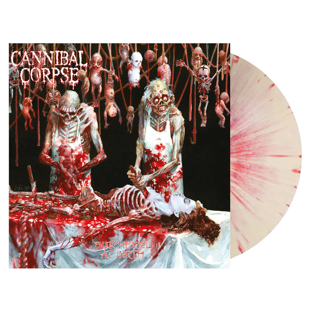 Cannibal Corpse - Butchered At Birth - White & Red Splatter Vinyl - LP