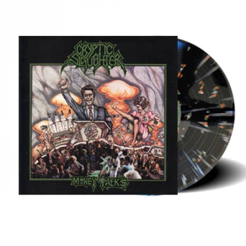Cryptic Slaughter - Money Talks - Black Ice Splatter - LP