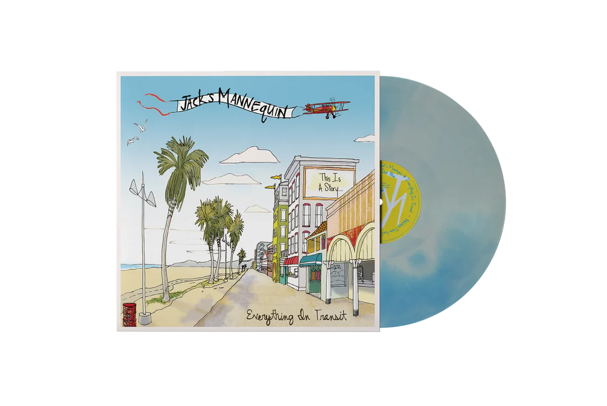 JACK'S MANNEQUIN - EVERYTHING IN TRANSIT - BLUE INDIE LP