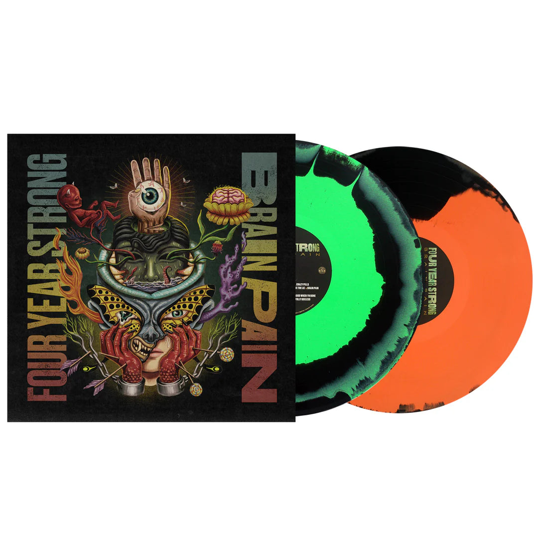 Four Year Strong - Brain Pain Deluxe - Mint Green/Halloween Orange - 2XLP