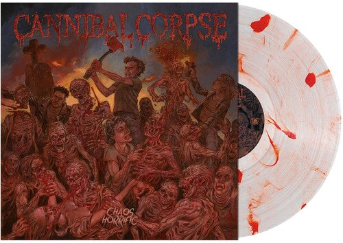 Cannibal Corpse – Chaos Horrific - Red & Orange Ink Spots Vinyl - LP
