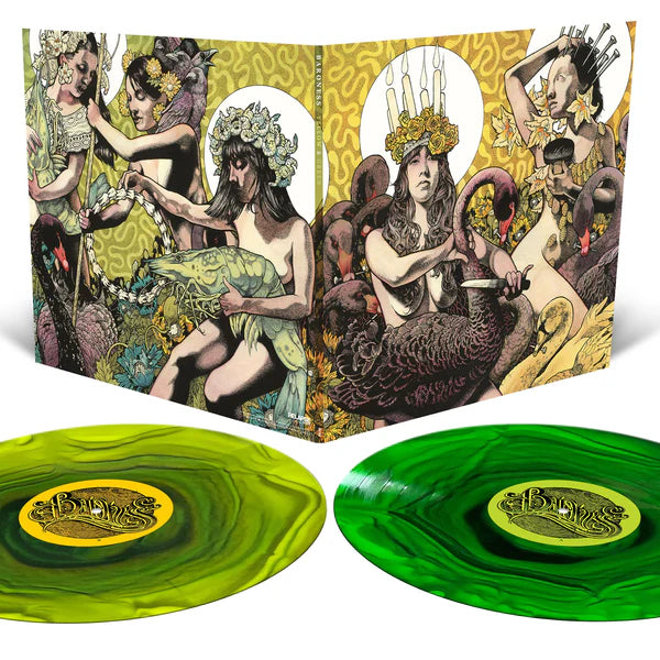 Baroness - Yellow & Green Album - Custom Ripple Vinyl - 2XLP