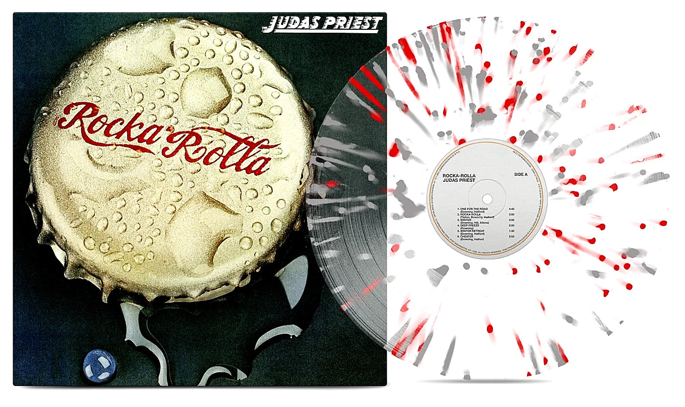 Judas Priest - Rocka Rolla- Clear + Red + Silver Splatter 50th Anniversary - LP