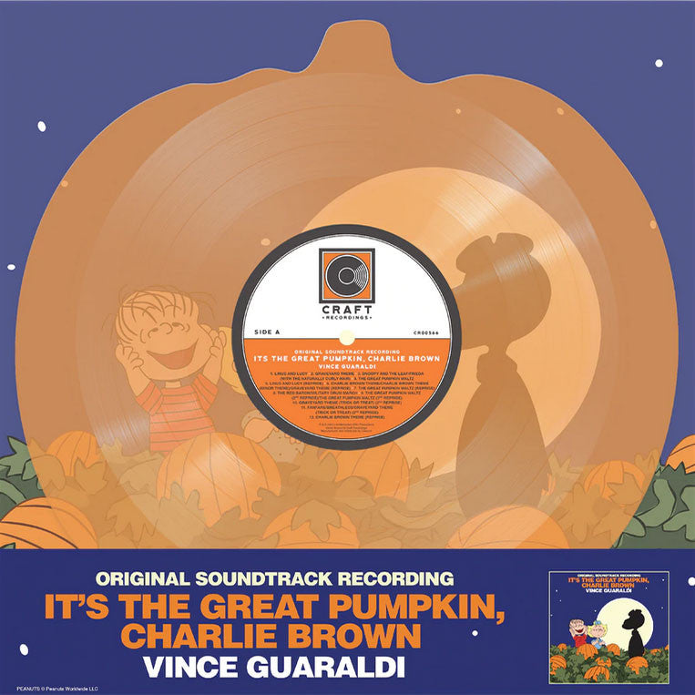 Vince Guaraldi - It's the Great Pumpkin, Charlie Brown - Orange Pumpkin Shaped - LP