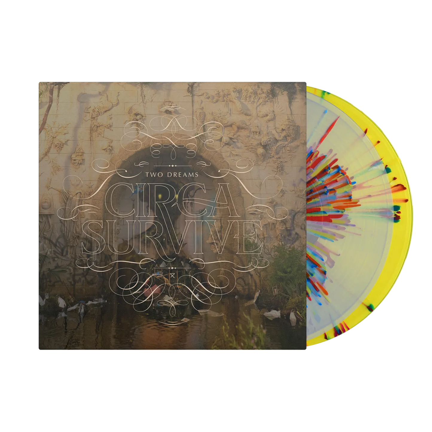 Circa Survive - Two Dreams - Clear w/Red, White & Blue Splatter + Yellow w/Red, White & Blue Splatter 2XLP