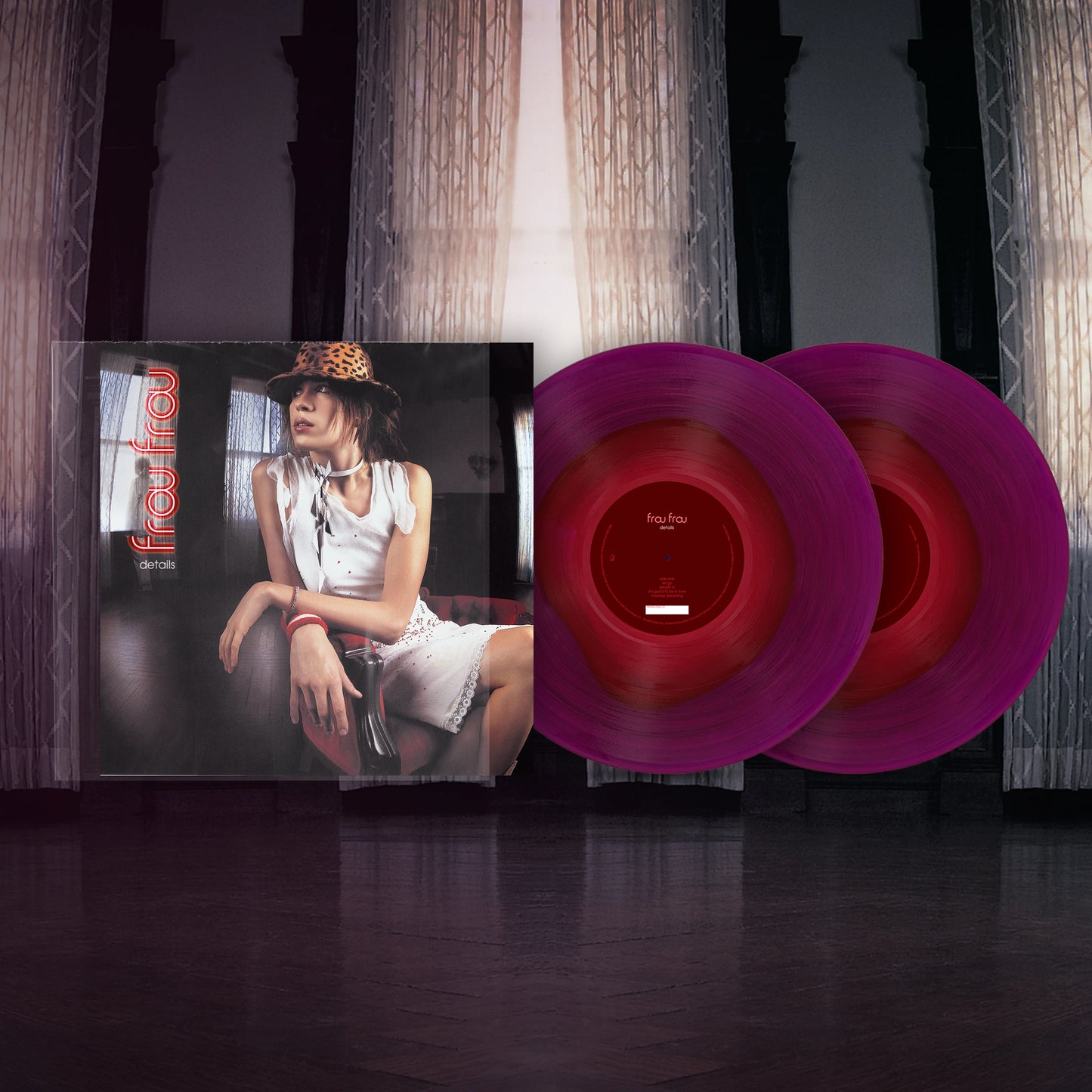 Frou Frou – Details - Purple Semi-Translucent and Tangerine Mix, Clear Slipcase - Numbered - 2XLP