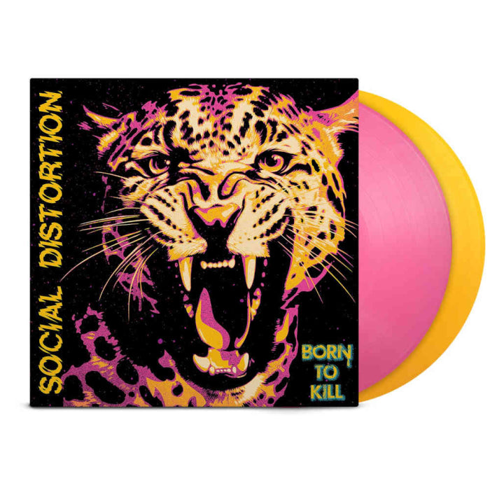 Social Distortion - Born To Kill - Indie Exclusive Pink n Yellow - 2XLP