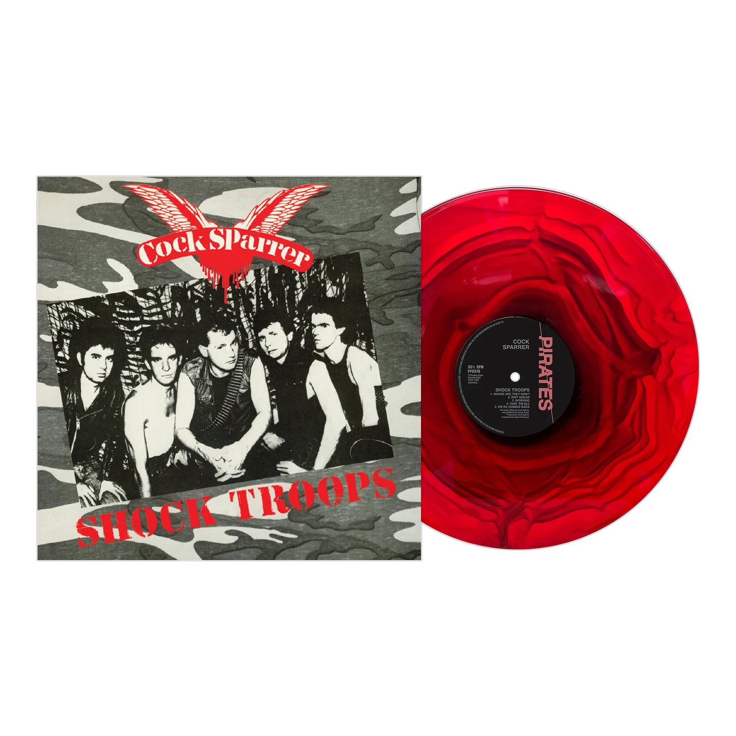 Cock Sparrer - Shock Troops - Red Ripple - LP