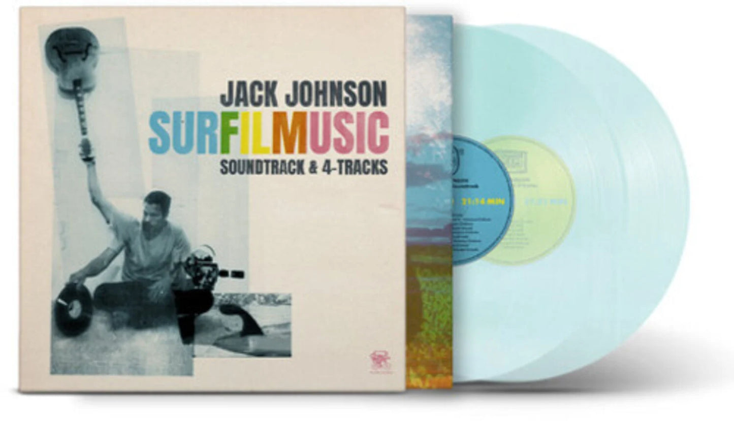 Jack Johnson - SURFILMUSIC (Soundtrack & 4-Tracks) Indie Exclusive Soda Pop Bottle Blue - 2XLP