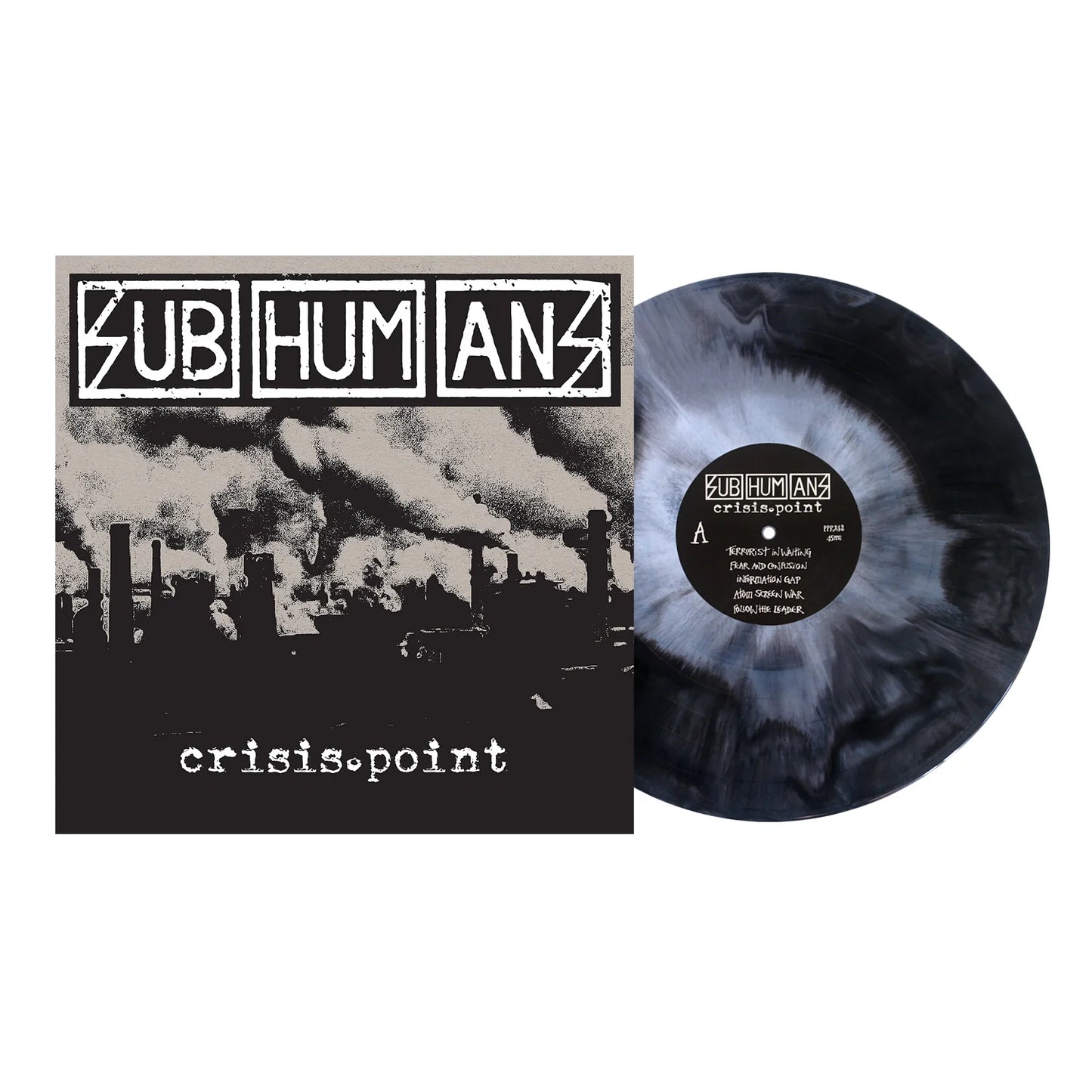 Subhumans - Crisis Point Black & White Galaxy - LP
