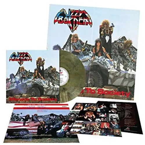 Lizzy Borden – Menace To Society - Green Olive Opaque Marble - LP