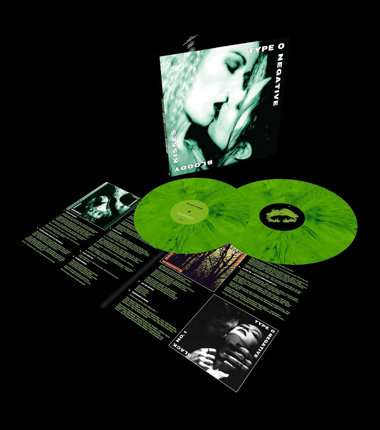Type O Negative – Bloody Kisses - 30th Anniversary Green n Black Vinyl - 2XLP 38.98