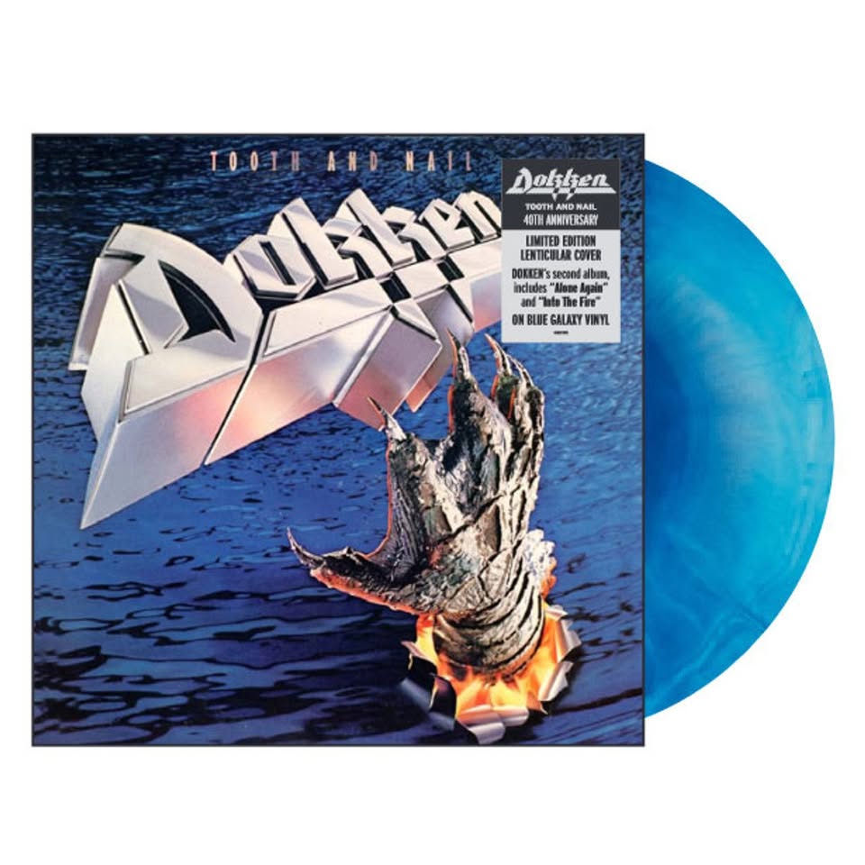 Dokken - Tooth and Nail - Blue Galaxy Vinyl/Lenticular Cover - LP