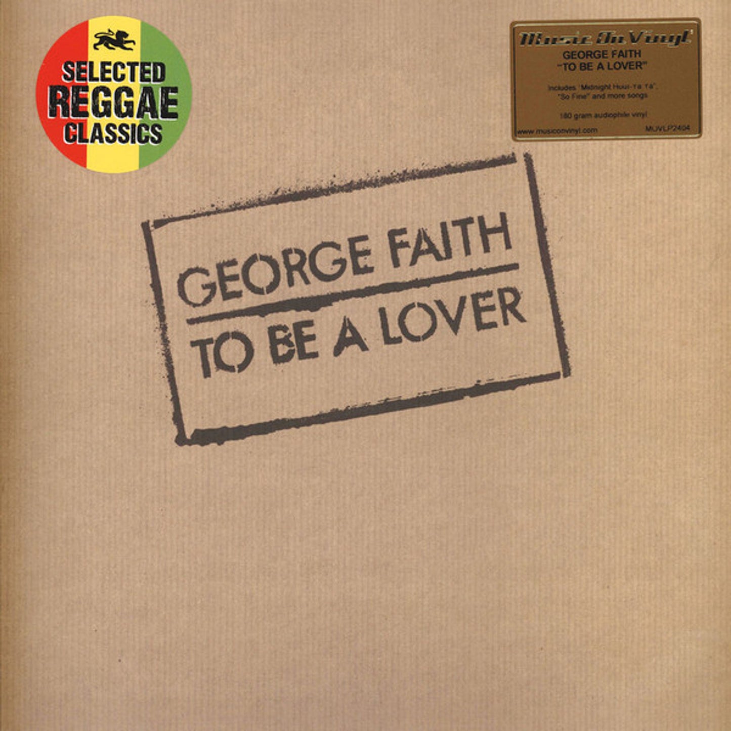 George Faith – To Be A Lover - 180 Gram Vinyl - LP