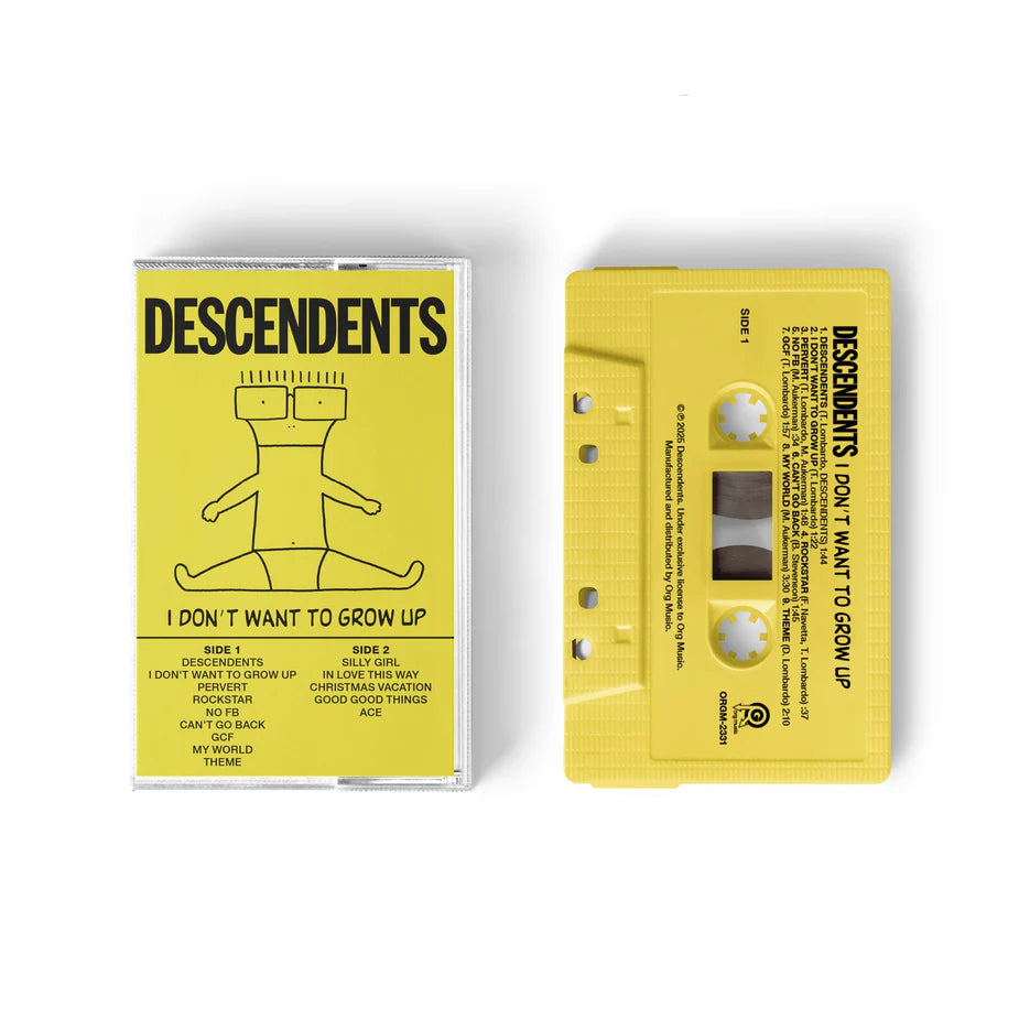 Descendents - I Dont Want to Grow Up - Yellow Shell Cassette