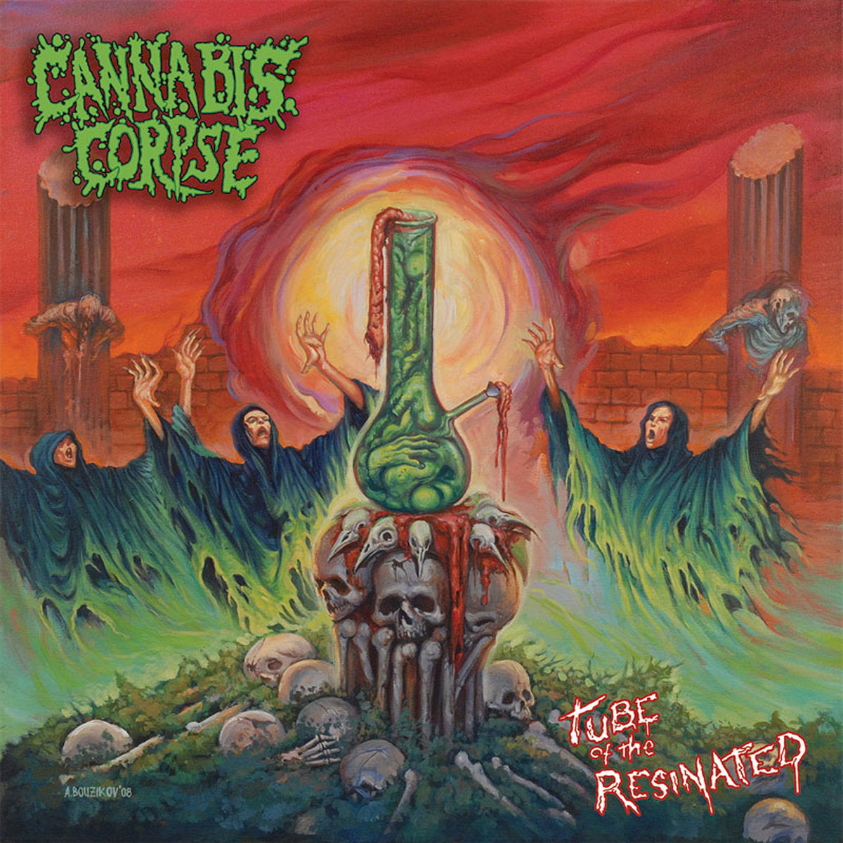 Cannabis Corpse – Tube Of The Resinated - Neon Orange - LP