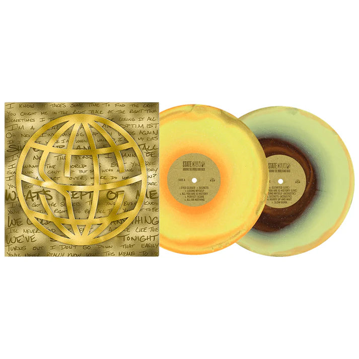 State Champs - Around The World and Back 10 Year Anniversary - Orange Yellow + Black Ice Glitter - 2XLP