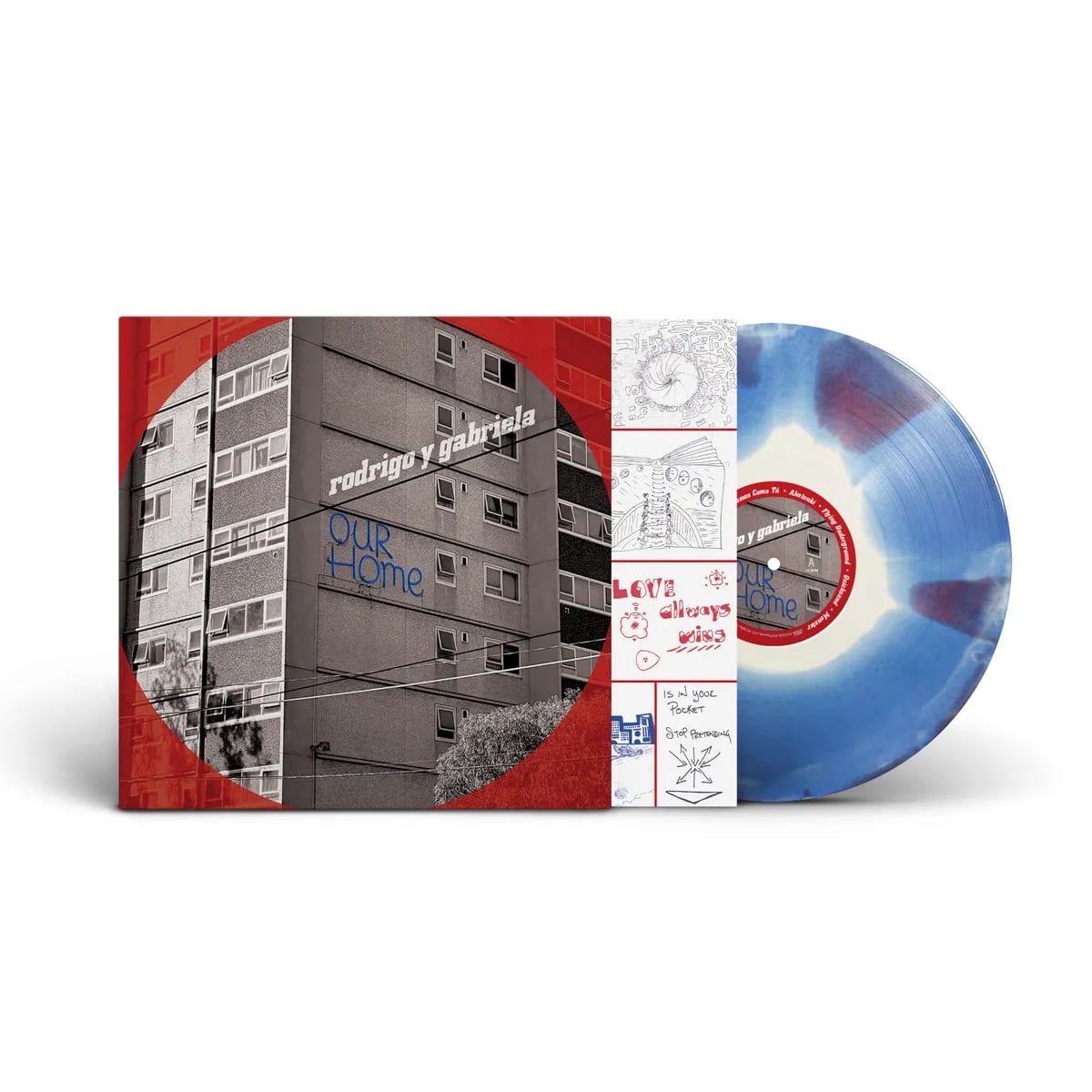 Rodrigo y Gabriela - OurHome - White + Blue + Red Triple Layer Vinyl - LP