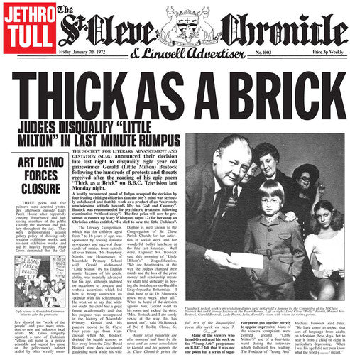 Jethro  - Tull Thick As a Brick LP Steven Wilsom Remix) 180 Gram Vinyl - LP