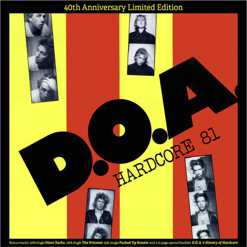 D.O.A.  – Hardcore '81 - 40th Anniversary - LP