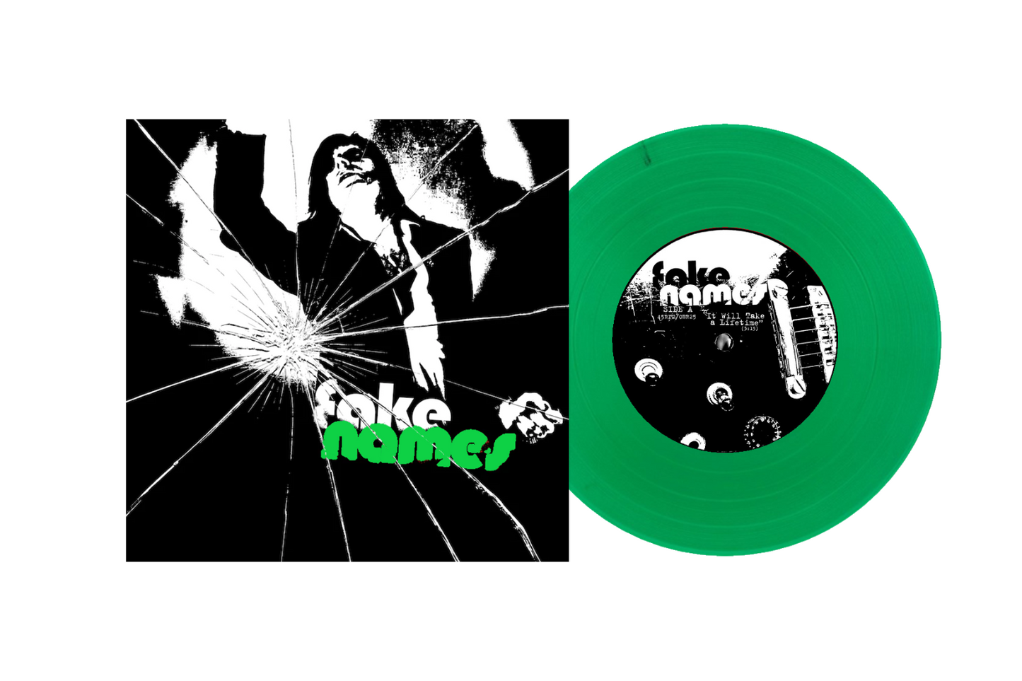 Fake Names - S/T - Green - 7"