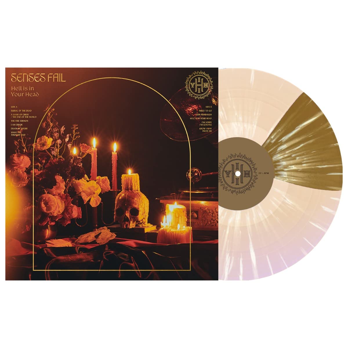 Senses Fail – Hell Is In Your Head  - Beer & Gold Butterfly W/Bone - LP