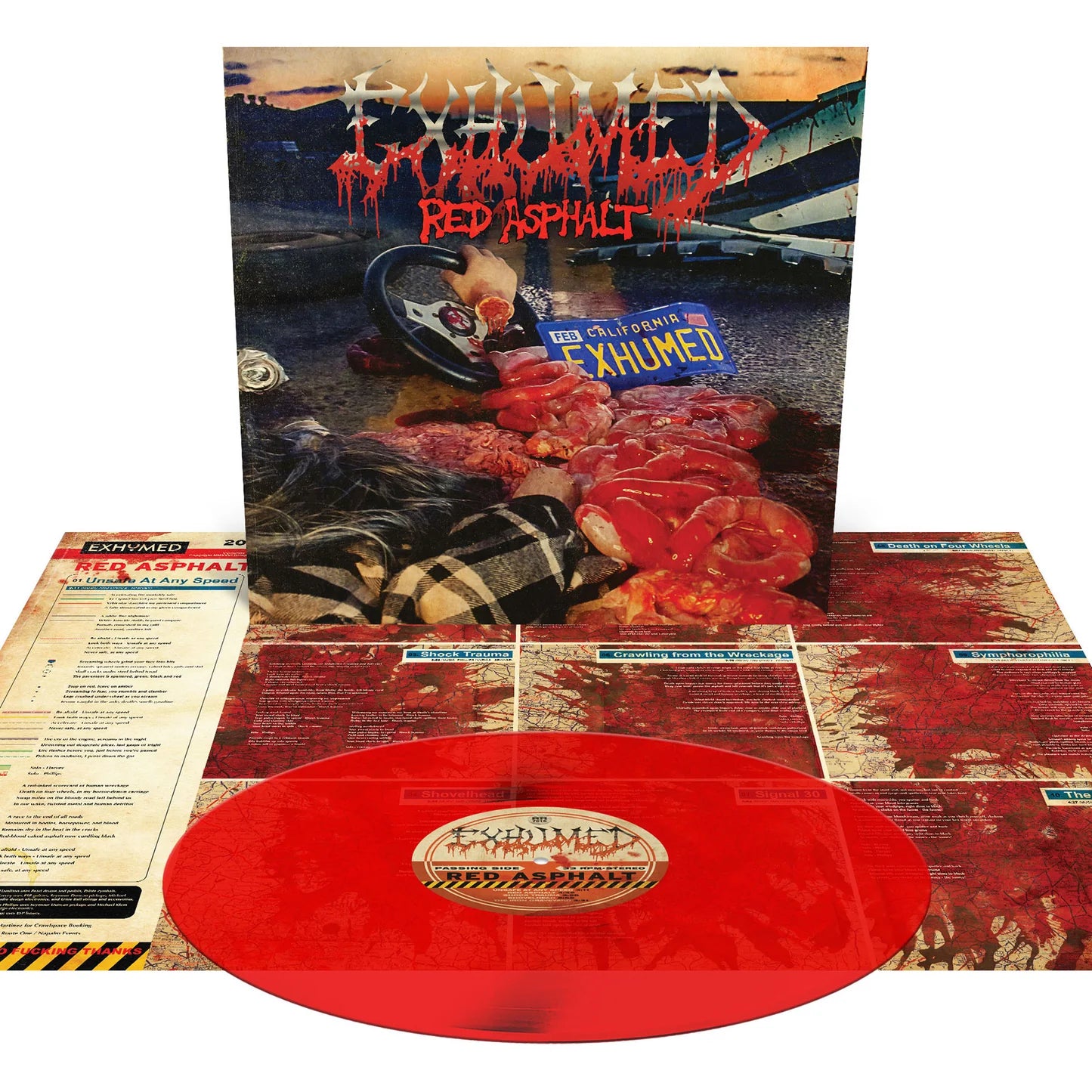 Exhumed - Red Asphalt - Bloodred Vinyl - LP