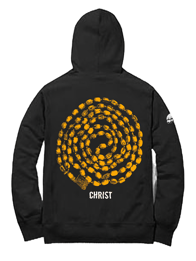 Christ - 108 Krishna Beads - Zip-Up Hoodie