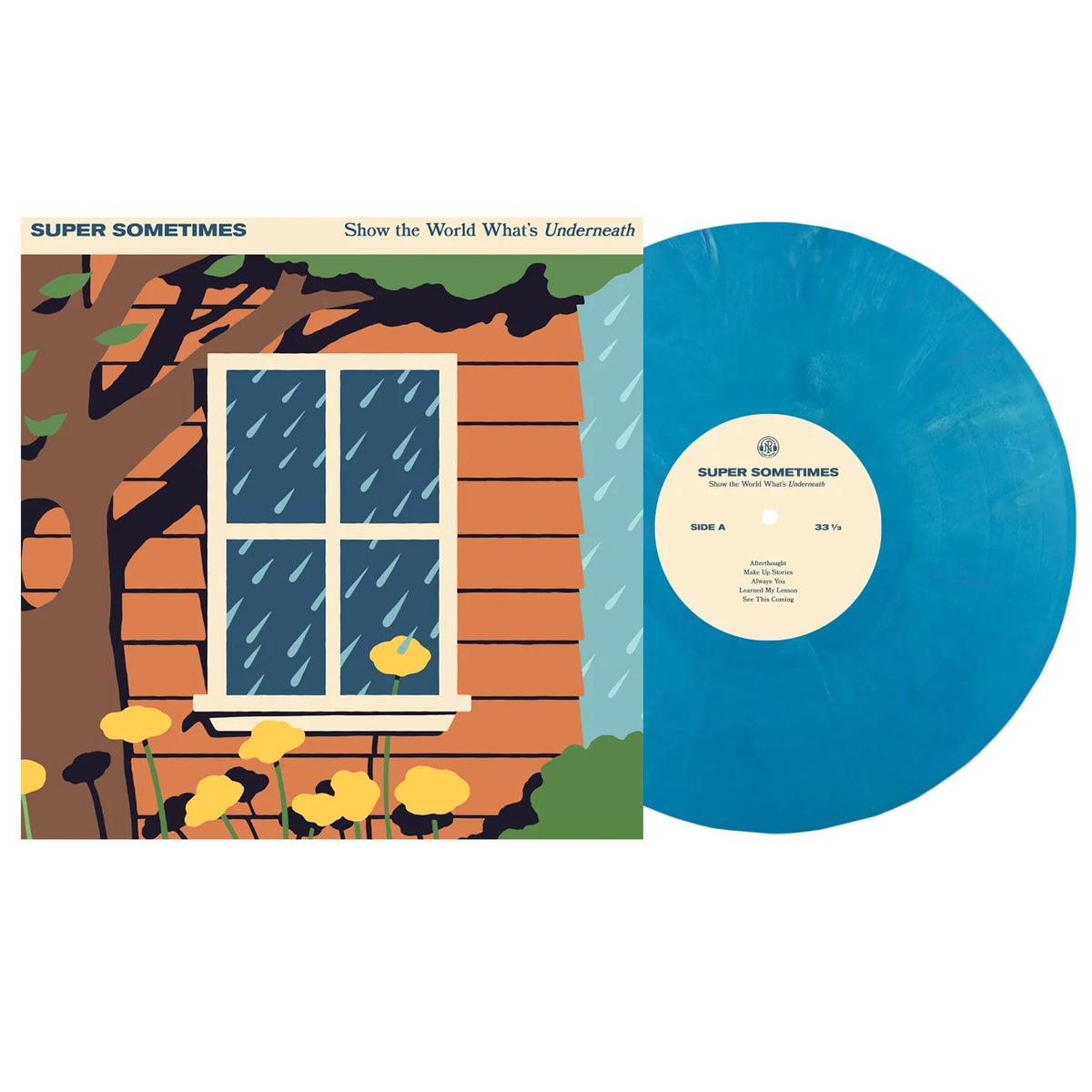 Super Sometimes - Show The World What's Underneath - Eco Mix Blue Vinyl - LP