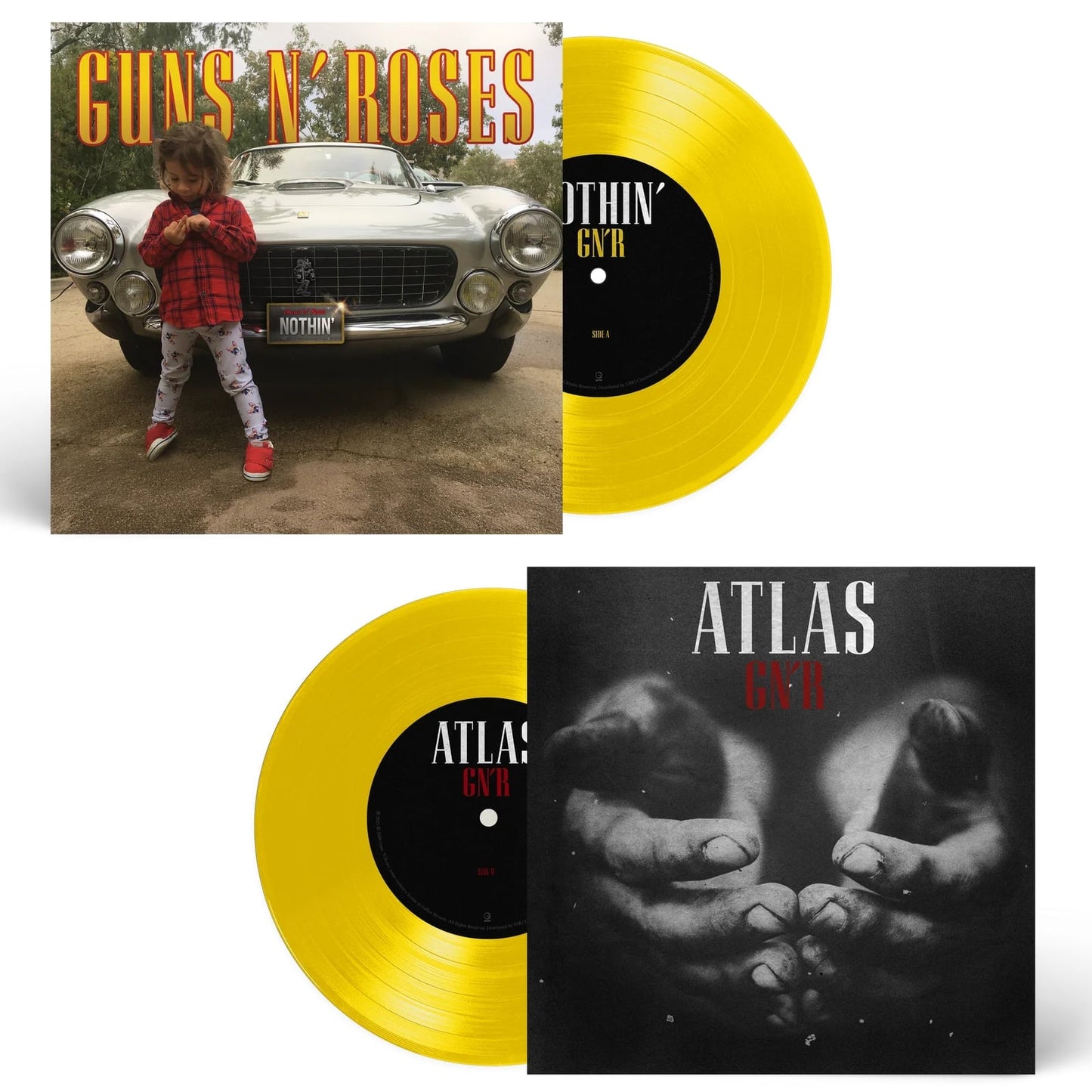 Guns n Roses - Nothin/Atlas - Yellow Vinyl - 7"