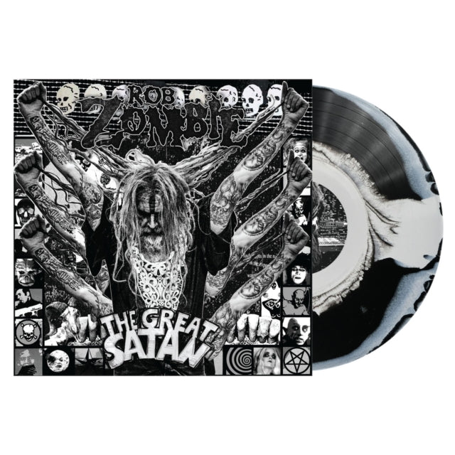 [PRE ORDER] ROB ZOMBIE - GREAT SATAN (BLACK WHITE SWIRL VINYL)  LP