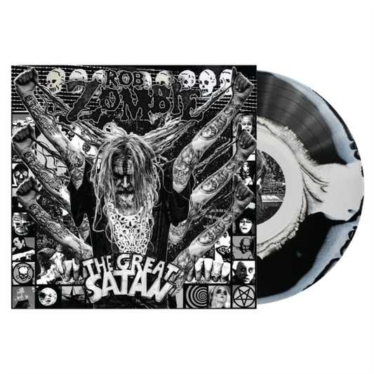 [PRE ORDER] ROB ZOMBIE - GREAT SATAN (BLACK WHITE SWIRL VINYL)  LP