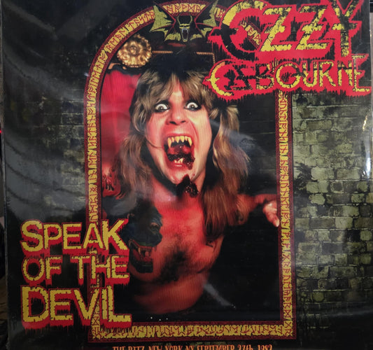 Ozzy Osbourne – Speak Of The Devil - Live (LIMITED UK COLOR VINYL IMPORT) - 2LP