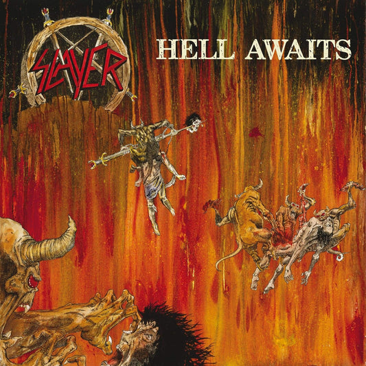 Slayer – Hell Awaits - (Velvet Red Marbled) - LP