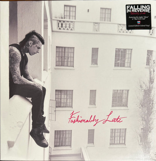 Falling In Reverse – Fashionably Late - (PINK/WHITE VINYL ANNIVERSARY EDITION) - LP