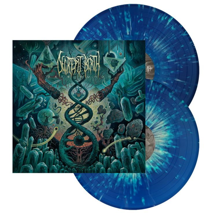 Decrepit Birth ‎– Axis Mundi - Yellow n Blue Splatter - 2XLP   (Limited to 500)