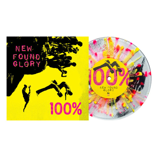 New Found Glory – 100% - Clear W/ Pink & Yellow Splatter - 7"