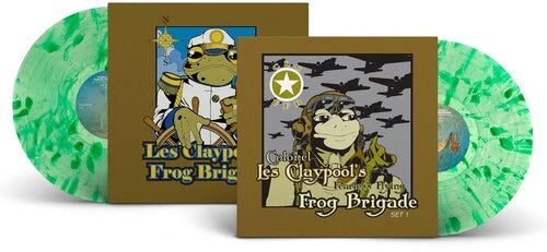 Les Claypool's Fearless Flying Frog Brigade – Live Frogs Set 1 & 2 - Lime Green Splatter  -3XLP