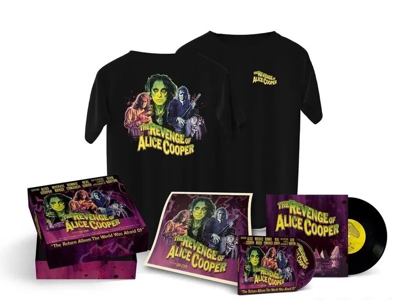 Alice Cooper ‎– The Revenge Of Alice Cooper - Digipak CD/7"/T-Shirt/Art Print/Numbered  - Box Set