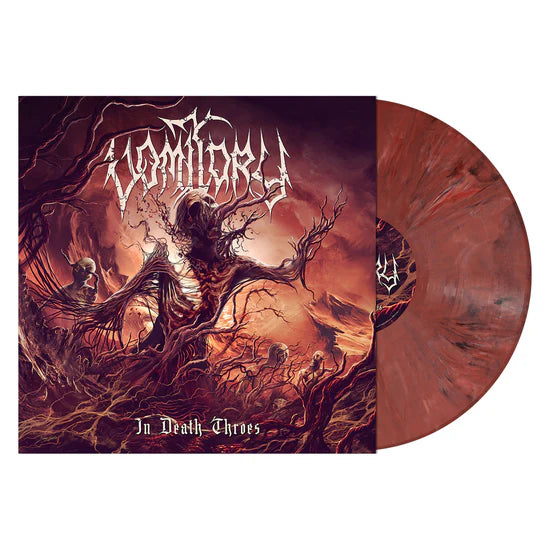 Vomitory "In Death Throes  - Dark Rose Marbled Vinyl - LP