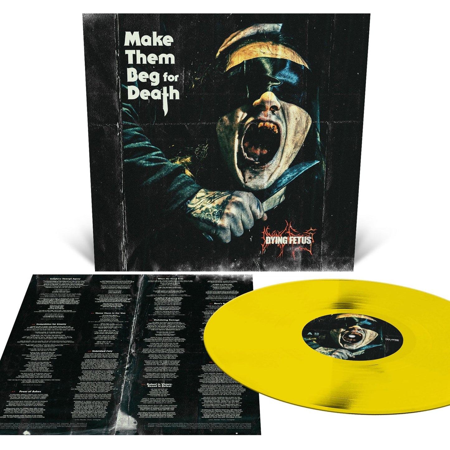 Dying Fetus – Make Them Beg For Death - Yellow Vinyl - LP