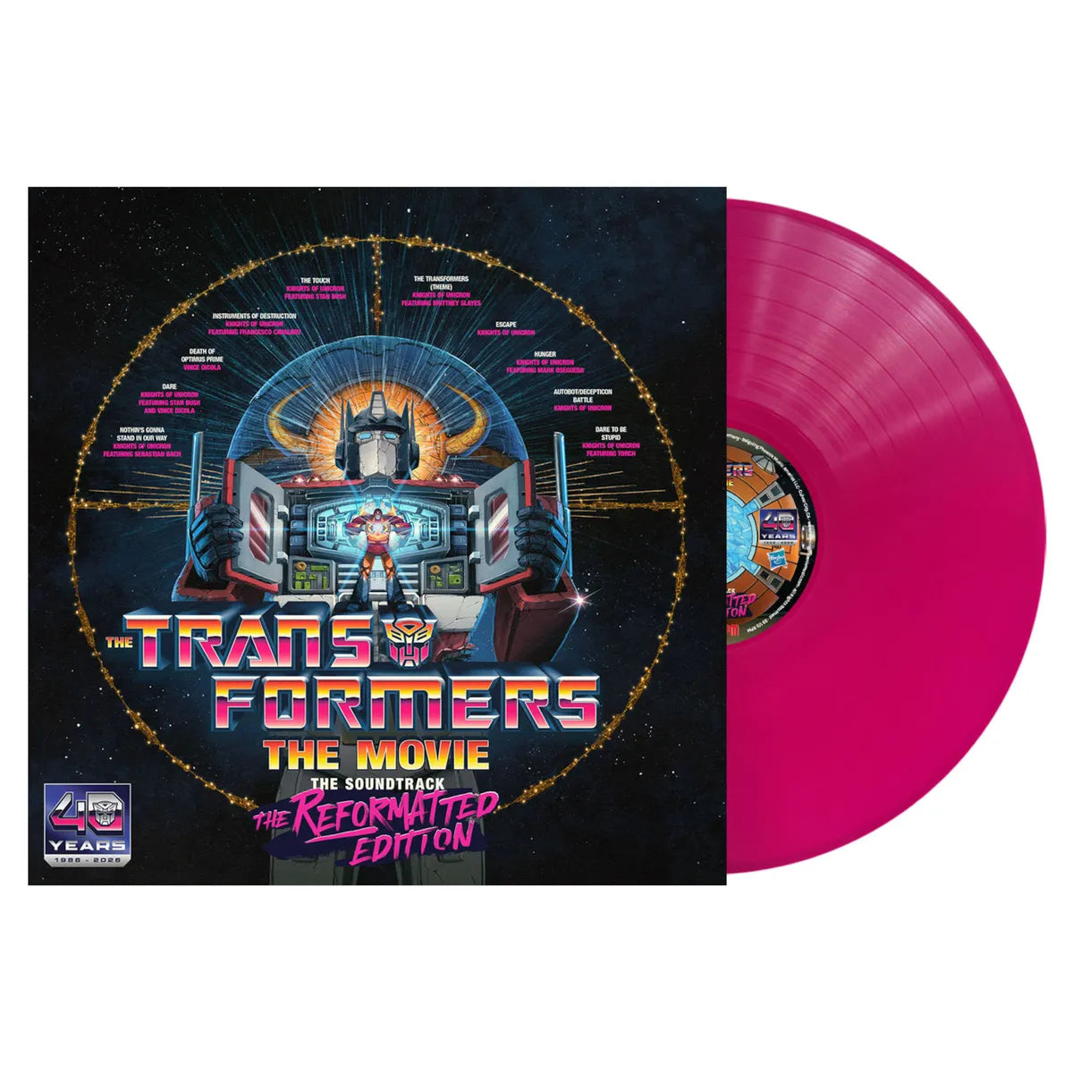 The Transformers: The Movie - The Soundtrack - Reformatted Edition  - Energon Pink Vinyl - LP
