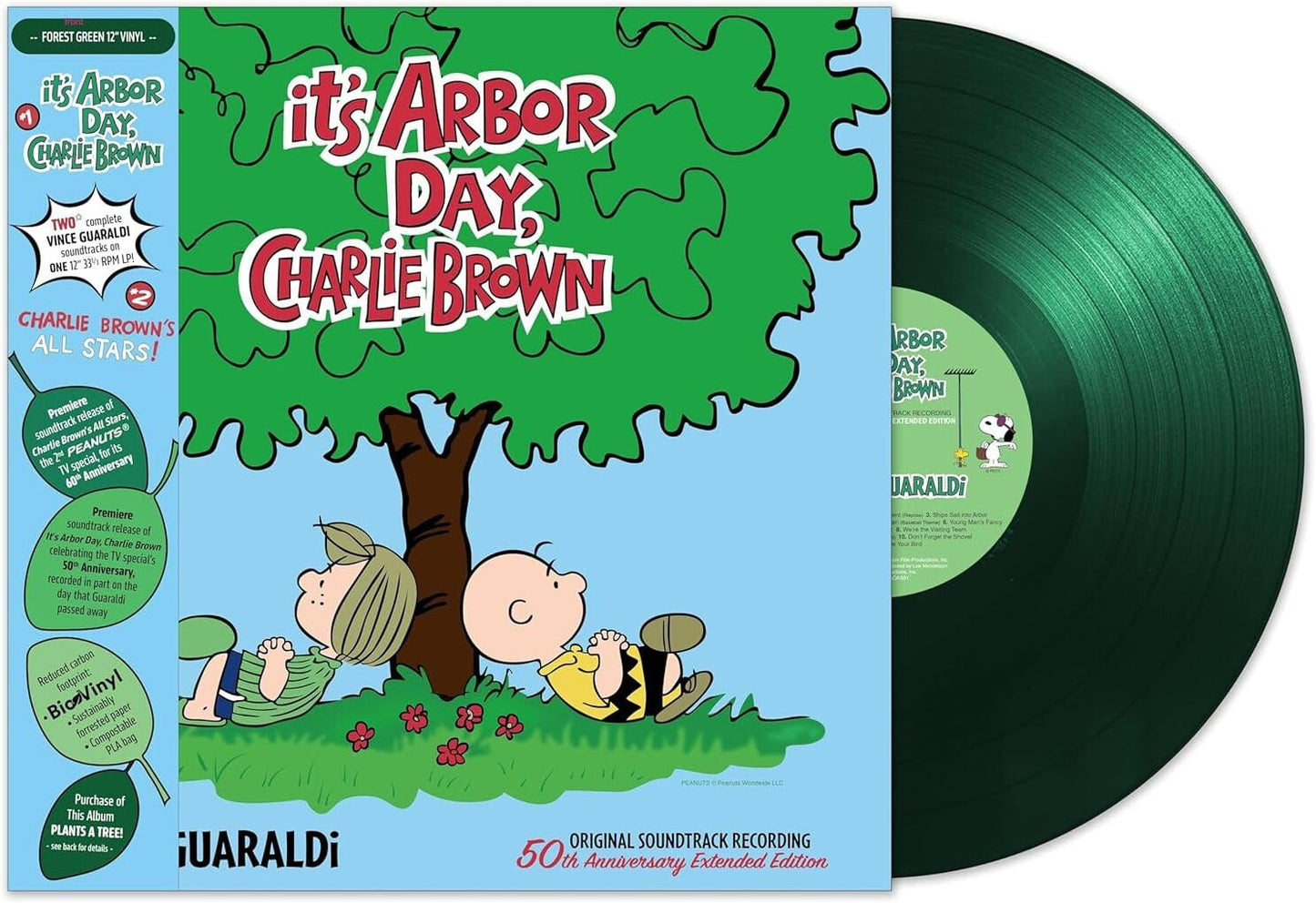 Vince Guaraldi - It's Arbor Day, Charlie Brown - 60th Anniversary Forest Green Vinyl  - LP