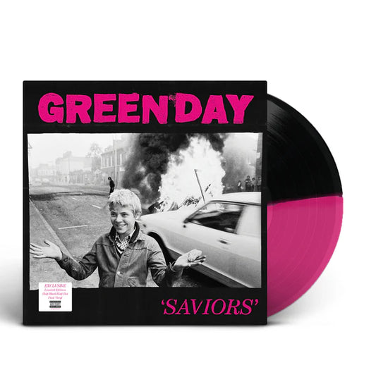 Green Day – Saviors - Half Black / Half Hot Pink - Indie Exclusive - LP