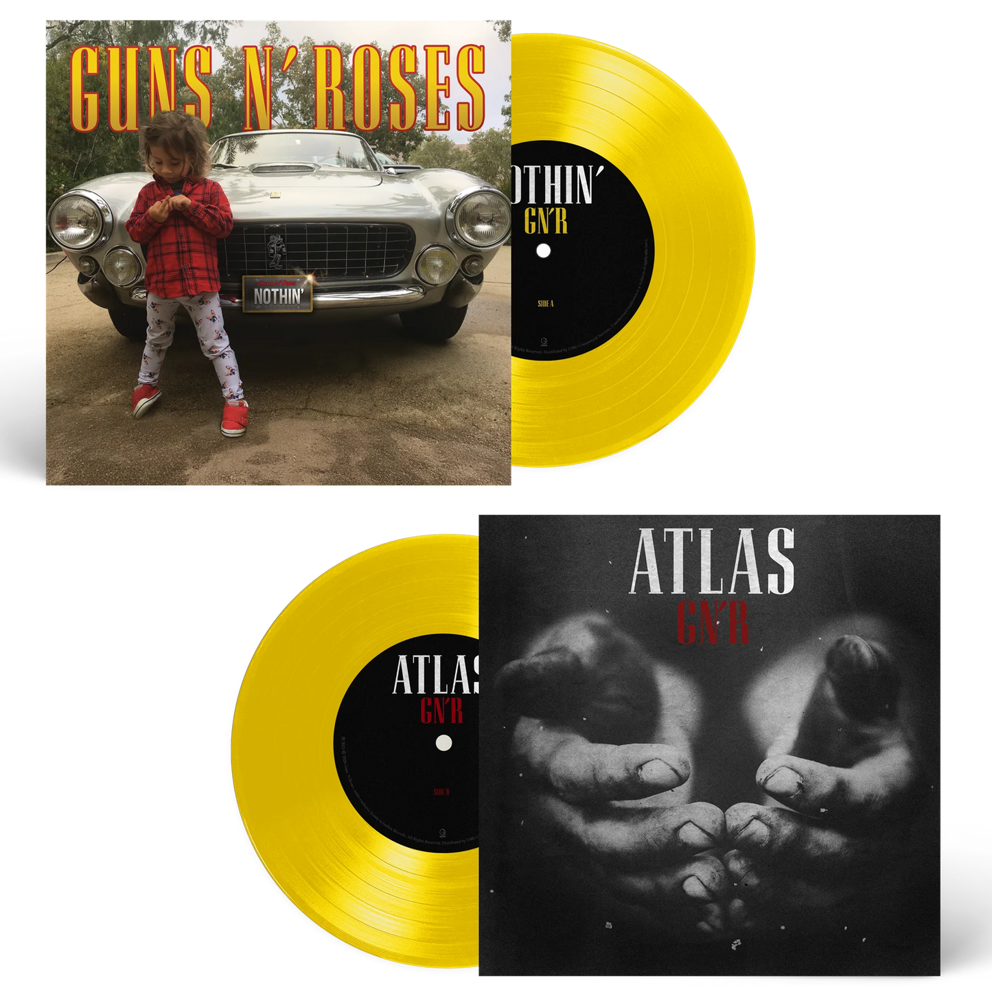 Guns n Roses - Nothin/Atlas - Yellow Vinyl - 7"